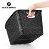 ROCKBROS Rear Bike Basket Large Capacity With Telescopic Cover Pets Bicycle Basket Fits for Most Rear Bike Rack Anti-squeeze
