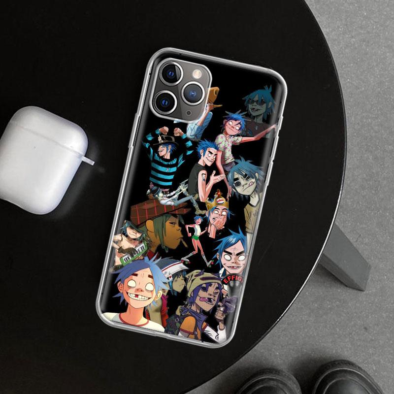 Gorillaz Anime Phone Case Cover for iPhone 18 11 12 13 Mini 14 15 Plus 16 Pro Max 17 Air 7 8 + SE Art Customized Fundas 11 12 13 Mi