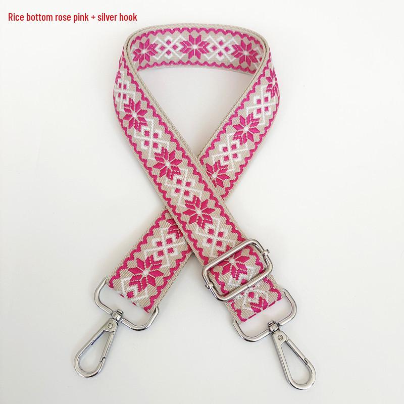 3.8cm Wide Diamond Jacquard Crossbody Strap for Bags and Backpacks.