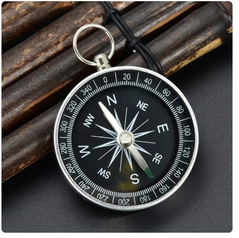 Compass New Outdoor Camping Hiking Portable Pocket Brass Gold Color Copper Compass Navigation with Noctilucence Display