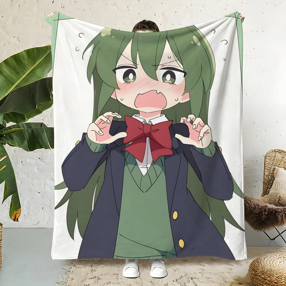 Anime M-MySenpaiIsAnnoying Throw  Flannel Throw Blanket,Bed Home Office Nap Blanket Travel,Camping,Picnic Blanket Soft Decor 75x90cm