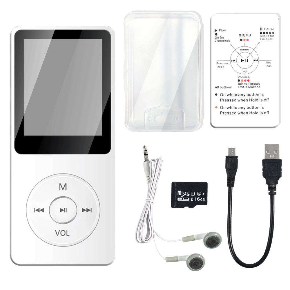 16GB Bluetooth MP3 Player HIFI Sport Music Speakers MP4 Media FM Radio Recorder