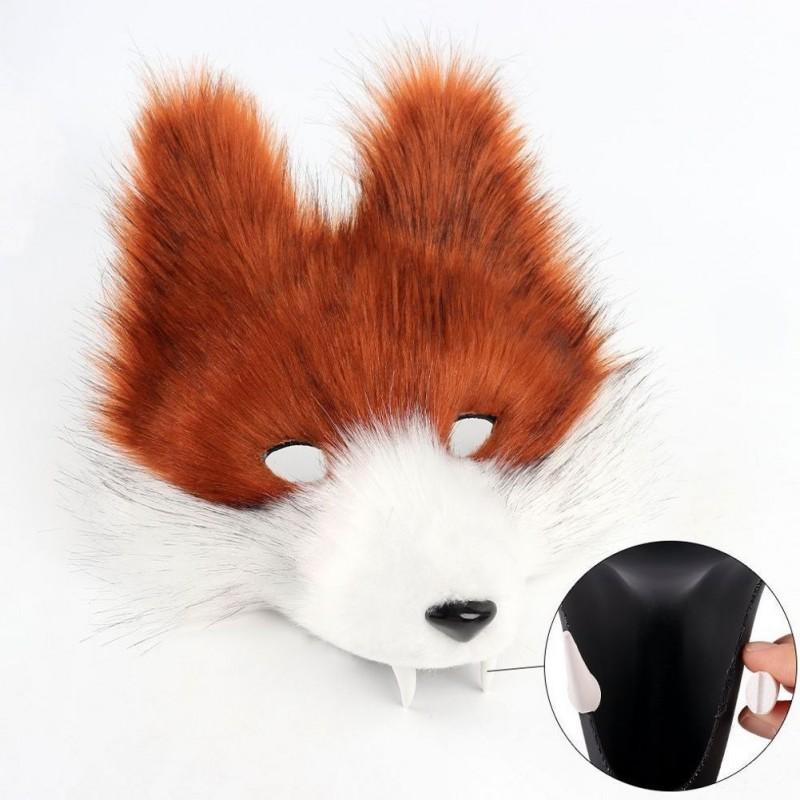 Halloween Wolf Teeth Mask Set 3D Cosplay Face Cover Party Costume Prop Adults