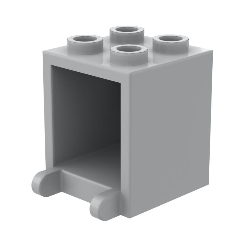 Rainbow Pig MOC Parts 4345 Container Box 2 X 2 X 2 Compatible Bricks DIY Assmble Building Blocks Particle Kid Puzzle Brain Toys