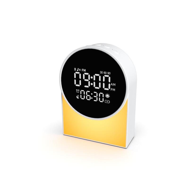 Mini Alarm Clock Bluetooth Speaker 20 White Noise Sleeping Machine Night  Llight Sleep Aid Soundbar Wireless Music Player FM Rad Speaker