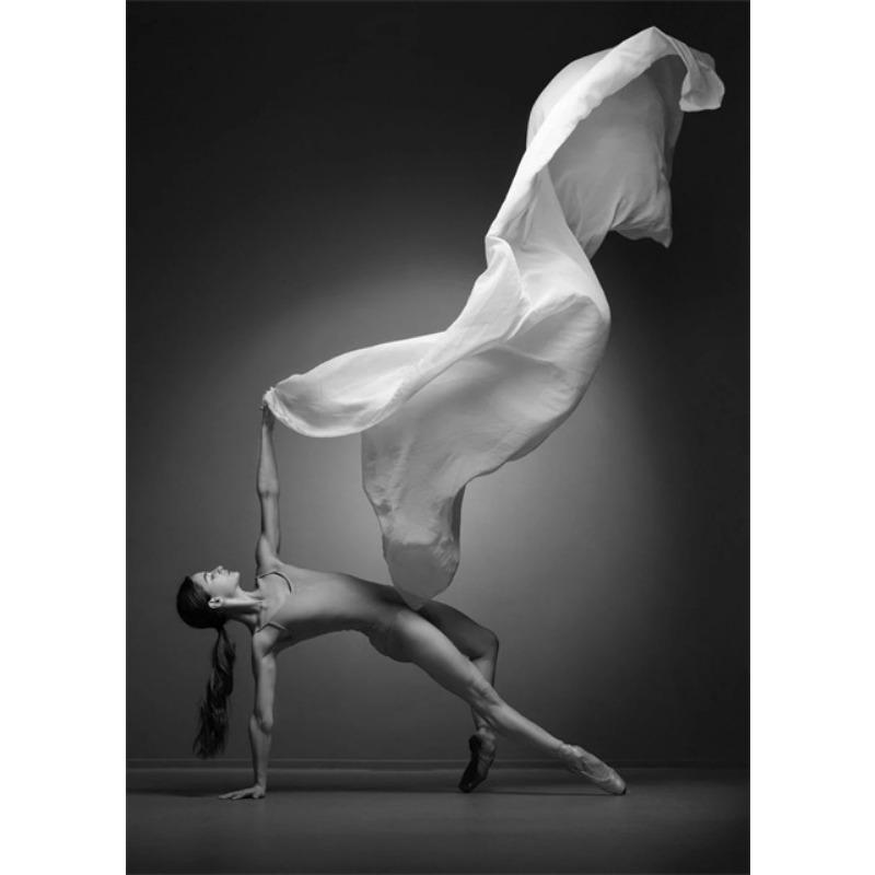 Black and White Angel Dancer Ballerina Posters Canvas Print Paintings Ballerina Dancing Mural Wall Art Pictures Home Room Decor