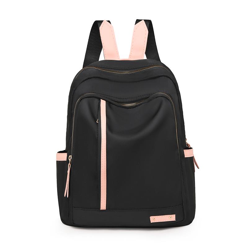 Women's backpack, large capacity, adjustable shoulder straps, zipper closure, casual university style, school backpack