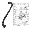 For VOLVO XC60 MK2 S60 MK3 21-Coolant Hose Pipe 32249536 32339122 Car Water Tank Radiator Hose Drain Pipe 32249491