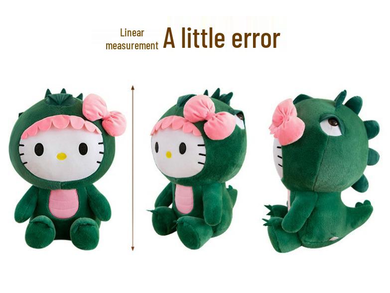 Hello Kitty Dinosaur Transformation Plush Toy - Creative Gift for Kids
