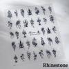 1pcs 5D Elegant White Daisy Nail Art Stickers Flower Adhesive Nail Decorations Decals DIY Manicure Accessories