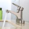 304 Stainless Steel Brushed Bathroom Faucet Basin SinkTaps Single Lever Kitchen Faucet Cold and Hot Water Basin Mixer Tap