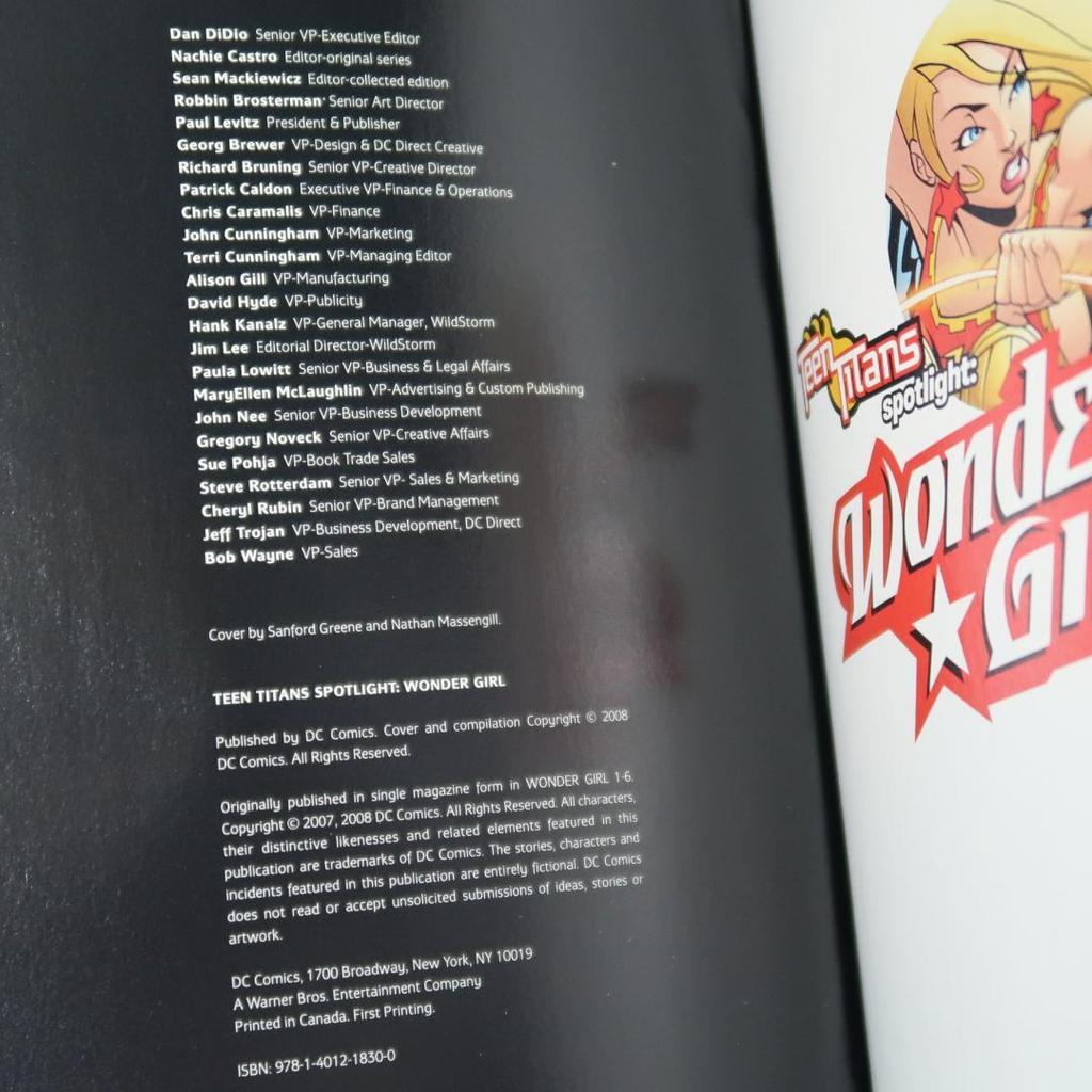 [USED] Sale! Foreign Books American Comics Wonder Girl Teen Titans DC