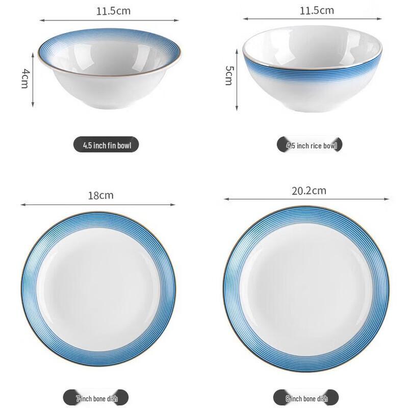 Diruian Ceramic Tableware Set for Restaurants and Hotels
