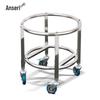 Stainless Steel Mobile Soup Pot Rack