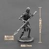 Ancient Medieval Legion Swordman Undead Skeleton Warrior Action Figures Metal Copper Model Armor Figurine Miniature Ornament Toy