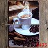 Vintage Coffee Tin Sign for Restaurant or Home Decor