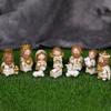 Miniature Nativity Figurine Cartoon Manger Group Catholic Christian Holy Family Sculpture  Bedroom