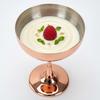 Metal Construction Stainless Steel Cocktail Glass Plated Copper Wine Goblet  Outdoor Boating