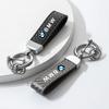Carbon fiber Car Keychain Ring Leather Emblem Keyring For BMW 1 2 3 4 5 7Series X1 X3 X4 X5 X6 F10 F20 G30 F15 F16 Car Sticker npdf01