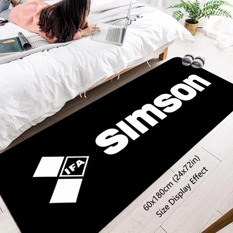 Floor Mat Simsons Motor Non-slip Foot Rug for Entryway Hallway Carpet Kitchen Water Absorbed Rugs Fluffy Bedside Mats Home Decor