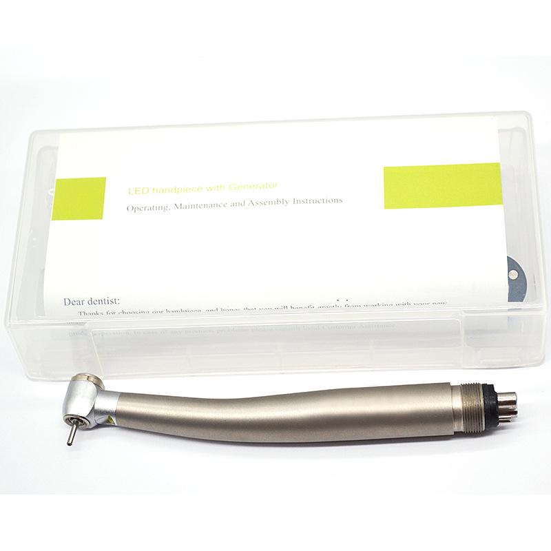 LED Dental High-Speed Handpiece Turbine Drill with Two/Four-Hole Push-Button, Wind Light, and Needle Removal Functions