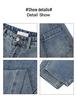 Damen Retro Blaue High-Waist Weitbeinige Jeans - Entspannte, Lockere Passform für Herbst/Winter 2026