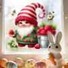 Summer Raspberry Dwarf Elf Glass Sticker for Decorating Windows in Living Room and Bedroom