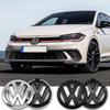 For VW Polo 2011 2012 2013 120mm 110mm Car Logo Emblem Hood Front Rear Tail Mark Rear Badge Replacement Accessories 6R0 853 600A