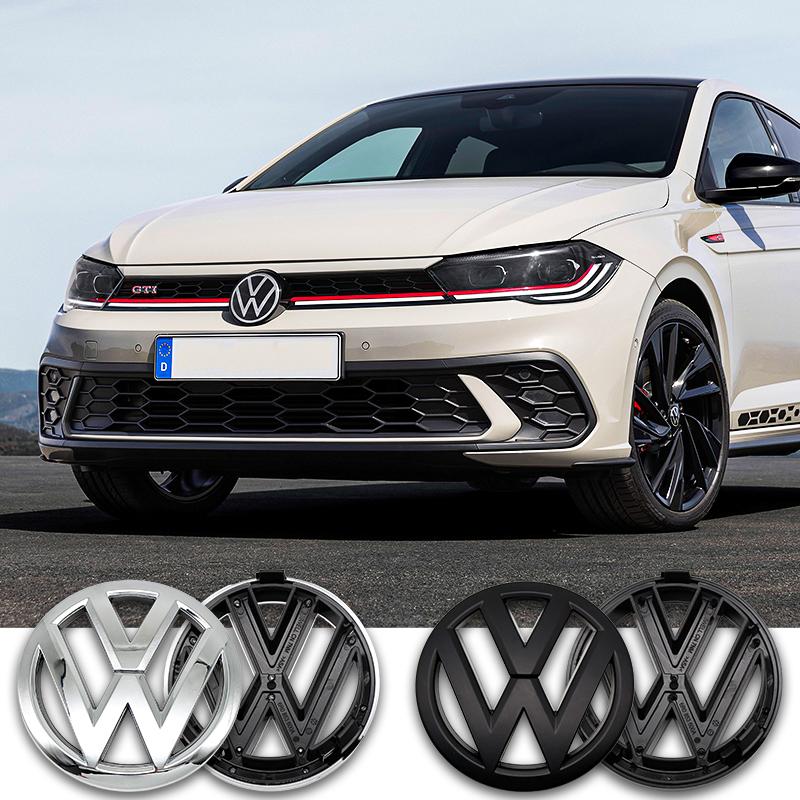 For VW Polo 2011 2012 2013 120mm 110mm Car Logo Emblem Hood Front Rear Tail Mark Rear Badge Replacement Accessories 6R0 853 600A