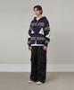 Glw Oversized Sailing Hooded Knit Zip-Up Navy