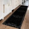 Gothic Skull  Bat Runner Area Rug Carpet Non Slip Washable Floor Mat  Doormat for Hallway Kitchen Entryway Edgy Dark Rug