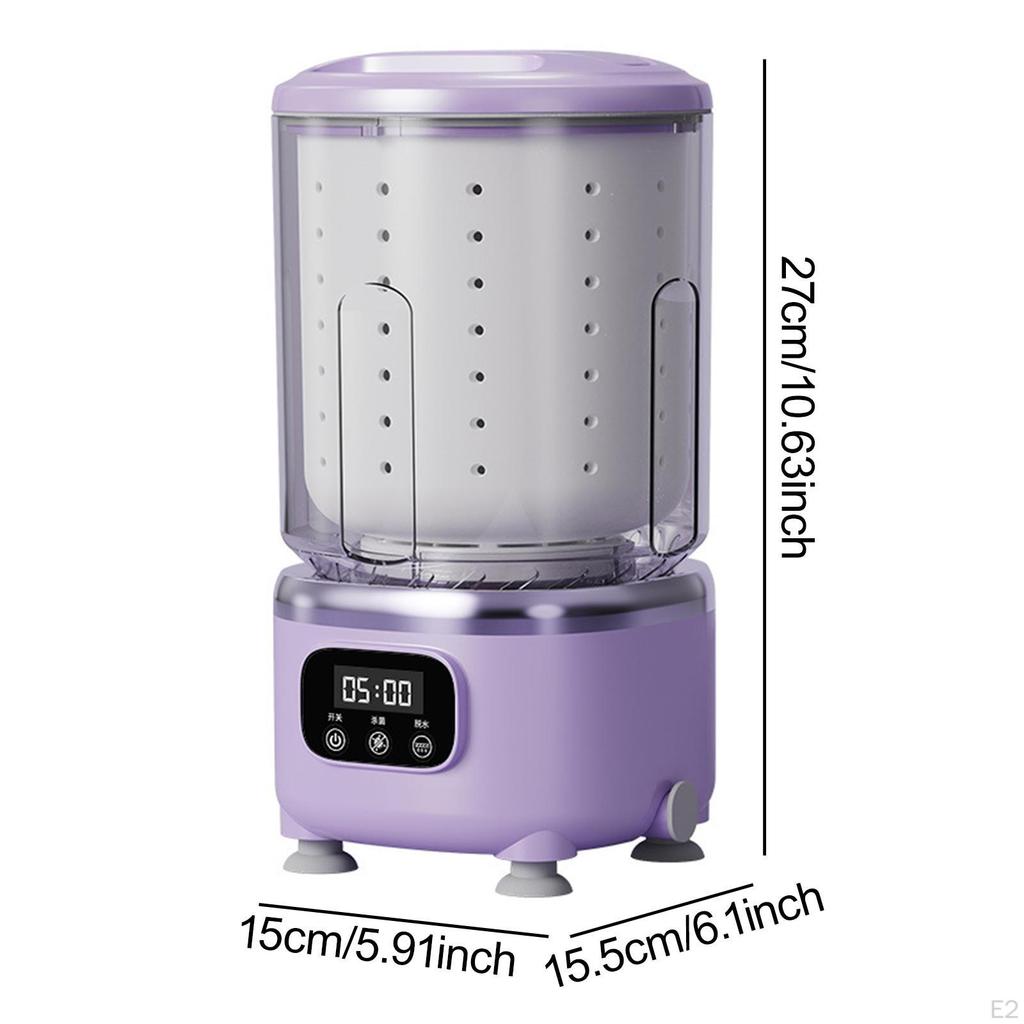 Underwear Washing Machine Automatic Portable for Camping Apartment Purple
