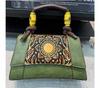 Chinese Style Retro Embossed Large Capacity High Quality Soft Durable Fashion Exquisite Lightweight Commuter Outdoor Beach Shoulder Crossbody Bag