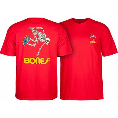 Powell Peralta Skateboard Skeleton Červené unisex tričko