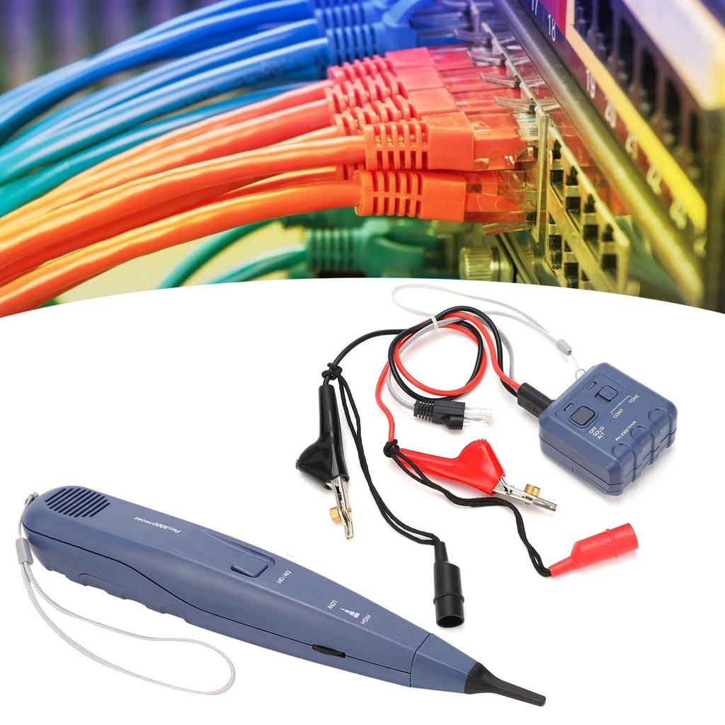 Cable Detector Locator Telephone Line Toner Cable Locator Network Cable Tester Handheld Telephone Line Finder Audio Generator