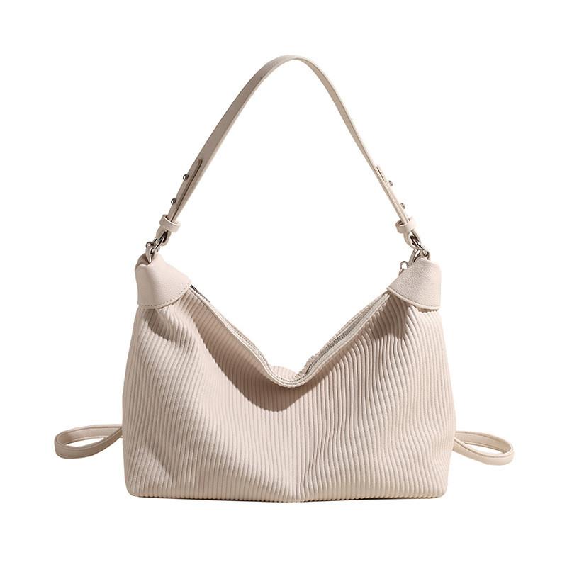 Ielgy Portable Large-Capacity Fashion Shoulder Bag Casual All-Match Plaid Underarm Tote Bag
