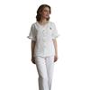 Sleepwear Women's Summer Lightweight Frilled Cardigan Short-sleeved Pants Set - Sweet and Loose, Suitable for Wearing Outside As A Home Outfit