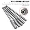 5.5-17Mm Long Shank Electric Drill Socket Head Bolt Nut Screwdriver Bit Impact Drill Bit Adapter Socket Wrench Extension Rod