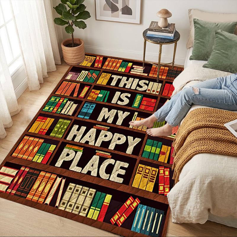 Library Haven Living Room Nonslip Area Rug Soft Carpet For Bedroom Game Playroom Sofa Office Home Decor Doormat Christmas Gift C9302181