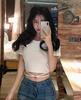 Women’s Trendy Summer Short-Sleeve Tie-Up Backless Crop Top