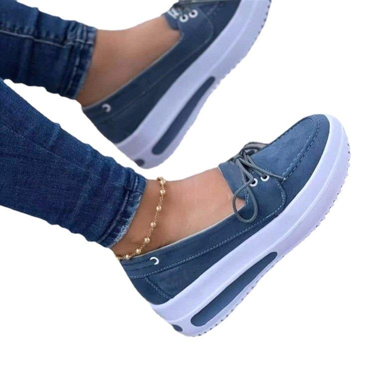 2024 new loafers one-pedal muffin platform women's shoes large size single shoes women