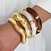 Punk Irregular Resin Bracelet Wide Cuff Bracelet Set New Resin Bangle Set  Jewelry