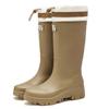 New Heightened Bundle Middle Tube Long Rain Boots Women's Waterproof, Non-slip and Wear-resistant Outer Shoes Kitchen Work Sleeve Women's Shoes