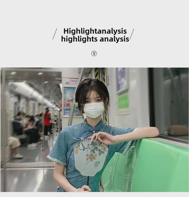 Chic Blue Cheongsam: Youthful Summer Elegance