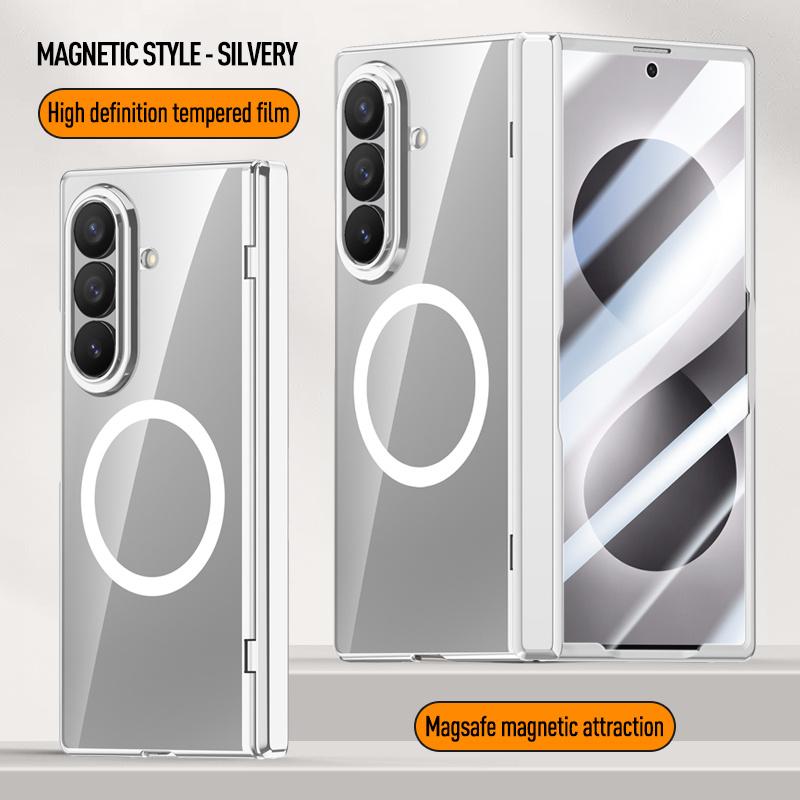 For Samsung Galaxy Z Fold 8Ultra Fold8 Screen Protect Film Hyaline Case Middle Hinge Magnetic For Magsafe Wireless ChargingCover