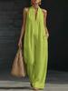  Spring and Summer New European and American Independent Station Simple, Elegant and Comfortable Sleeveless Jumpsuit