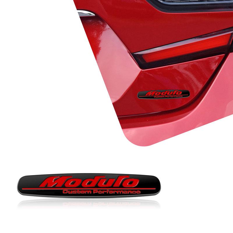 1Pc 3D Metal Car Styling Moduro Logo Emblem Side Fender Rear Trunk Badge Sticker For Civic Jazz Odyssey Accord Fit