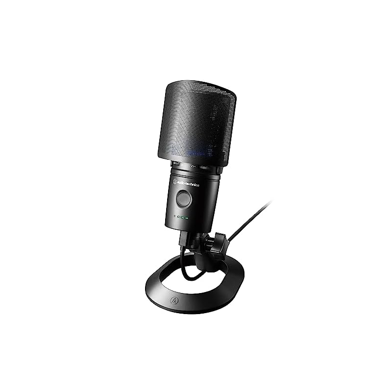 Audio-Technica AT2020USB-XP Condenser Microphone with Noise Reduction and Auto Gain Control - Gaming/Streaming USB Microphone for