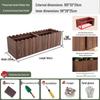 Carbonized Wood Outdoor Planter Box – Antiseptic Rectangular Flower Trough for Home, Courtyard, or Balcony.
