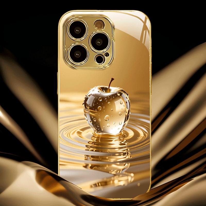 Bright and Realistic Pattern Glass Phone Case Suitable for iPhone 17 16 15 14 13 12 11 Pro/Max/Plus Anti Drop and Shockproof
